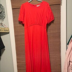 Boden Bright Red Maxi Dress